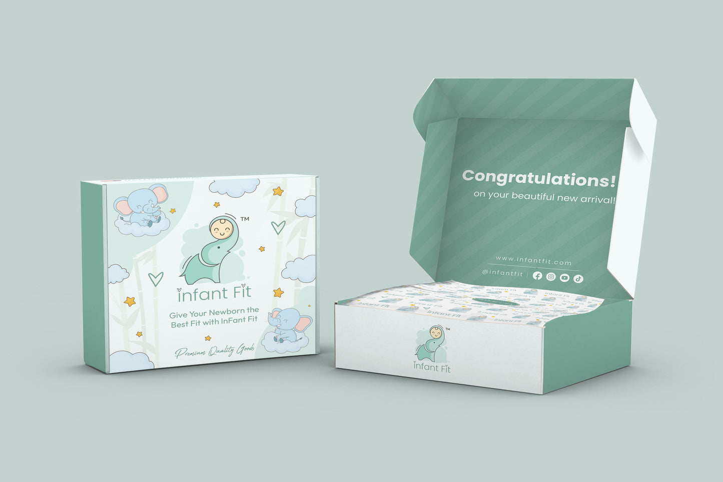 Baby packaging for infant fit